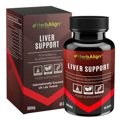 Herbalign Liver Support Capsules with Milk Thistle