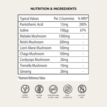 Evolved 'Make It Happen' Mushroom Complex Gummies - 60 Pieces