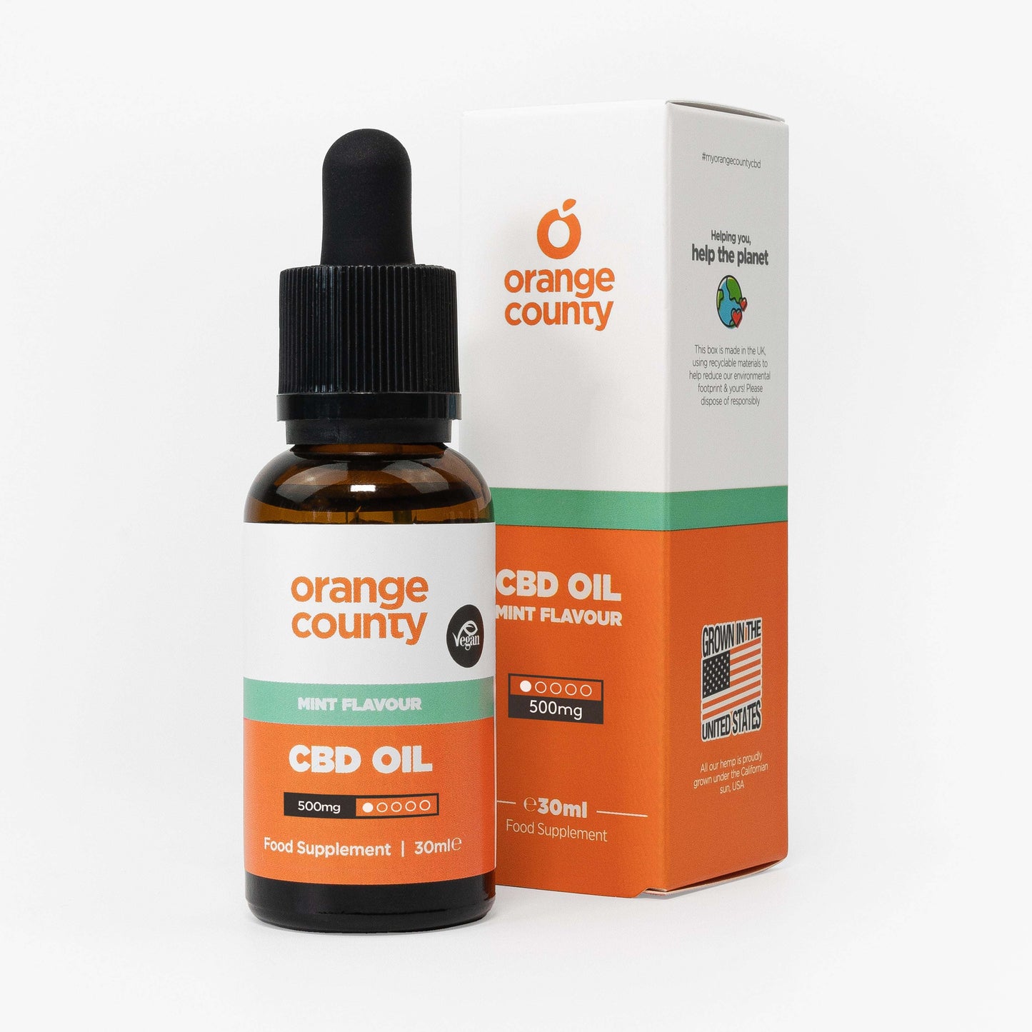 Orange County CBD Mint Oil 30ml at The CBD Hut