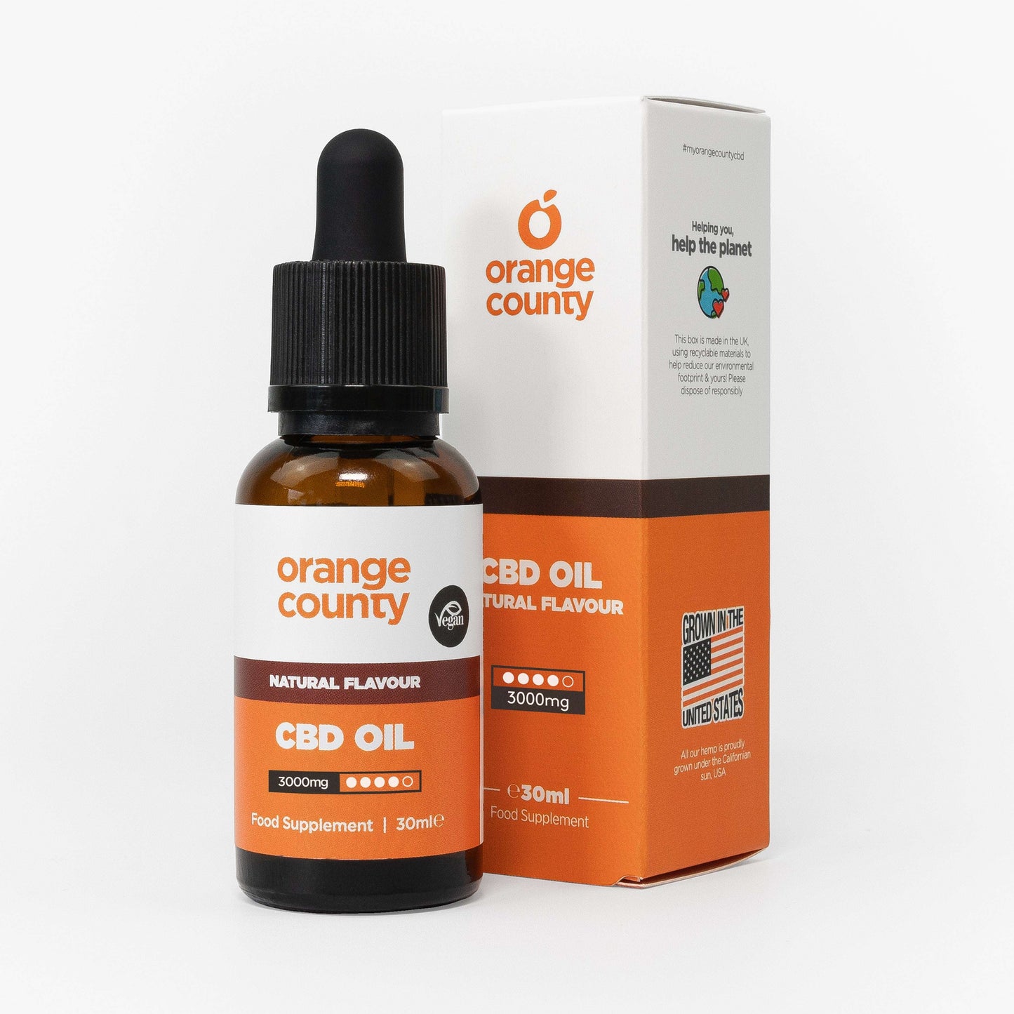Orange County CBD Oil 30ml 3000mg at The CBD Hut