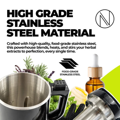 Nebula Infusion Chef Kit is made with high grade stainless steel | The CBD Hut