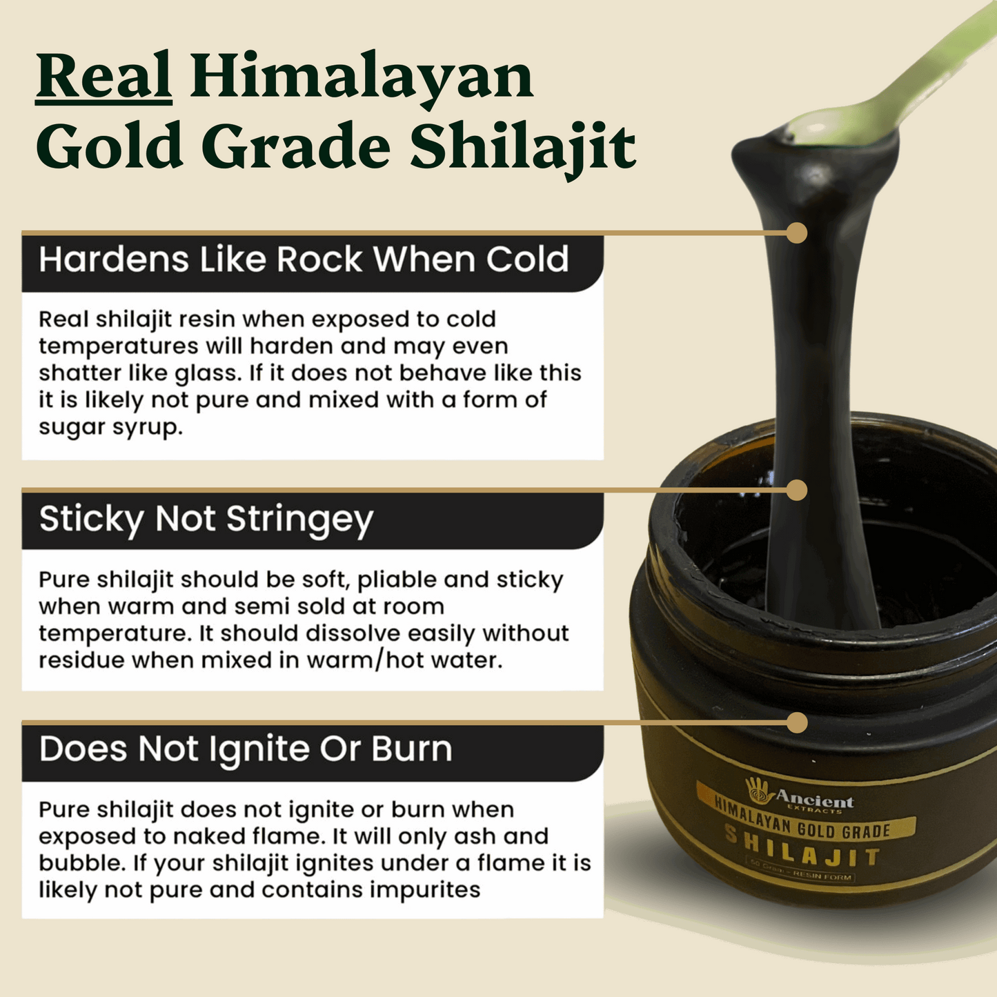 Ancient Extracts Himalayan Shilajit Resin jar