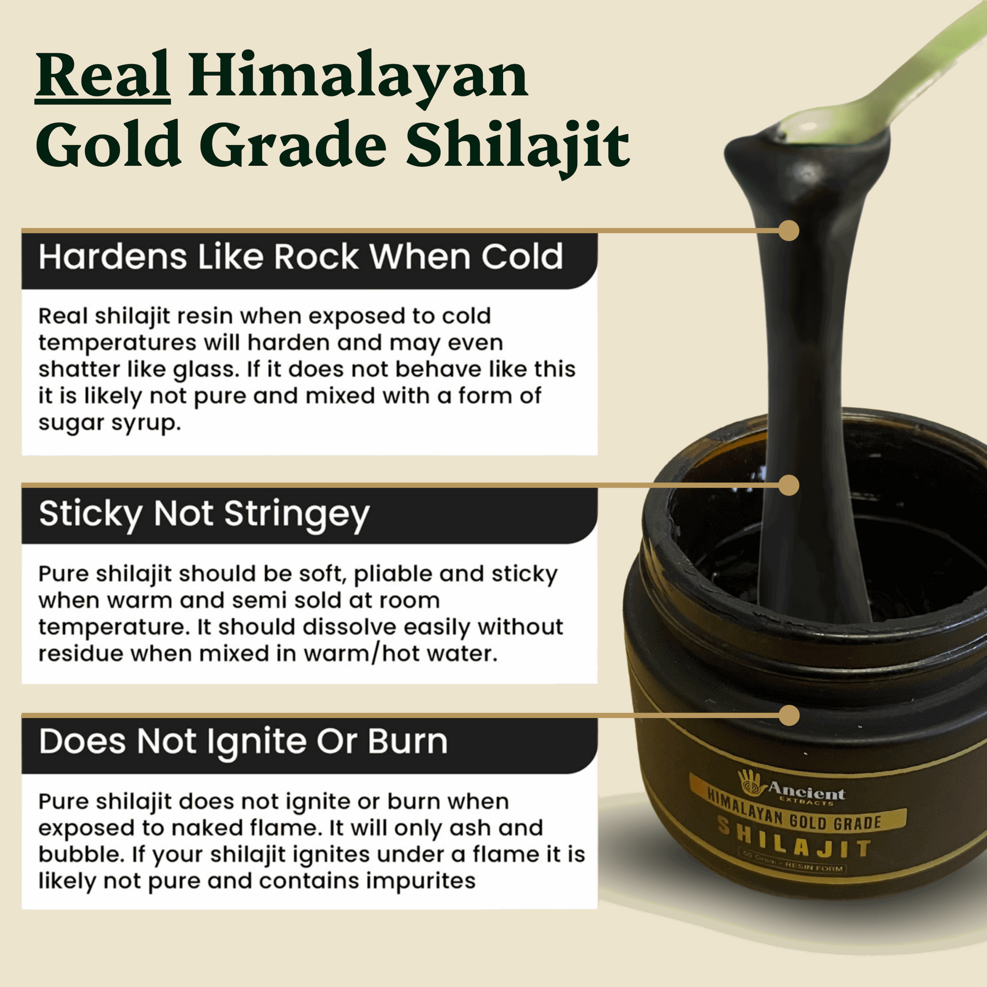 Ancient Extracts Himalayan Shilajit Resin jar