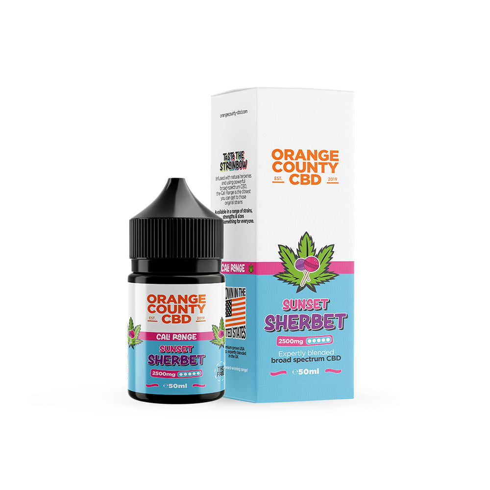 Orange County CBD Sunset Sherbet Vape Juice 50ml