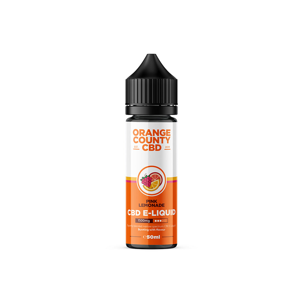 Orange County CBD Pink Lemonade Vape Juice 50ml 1500mg - Orange County CBD vape liquid