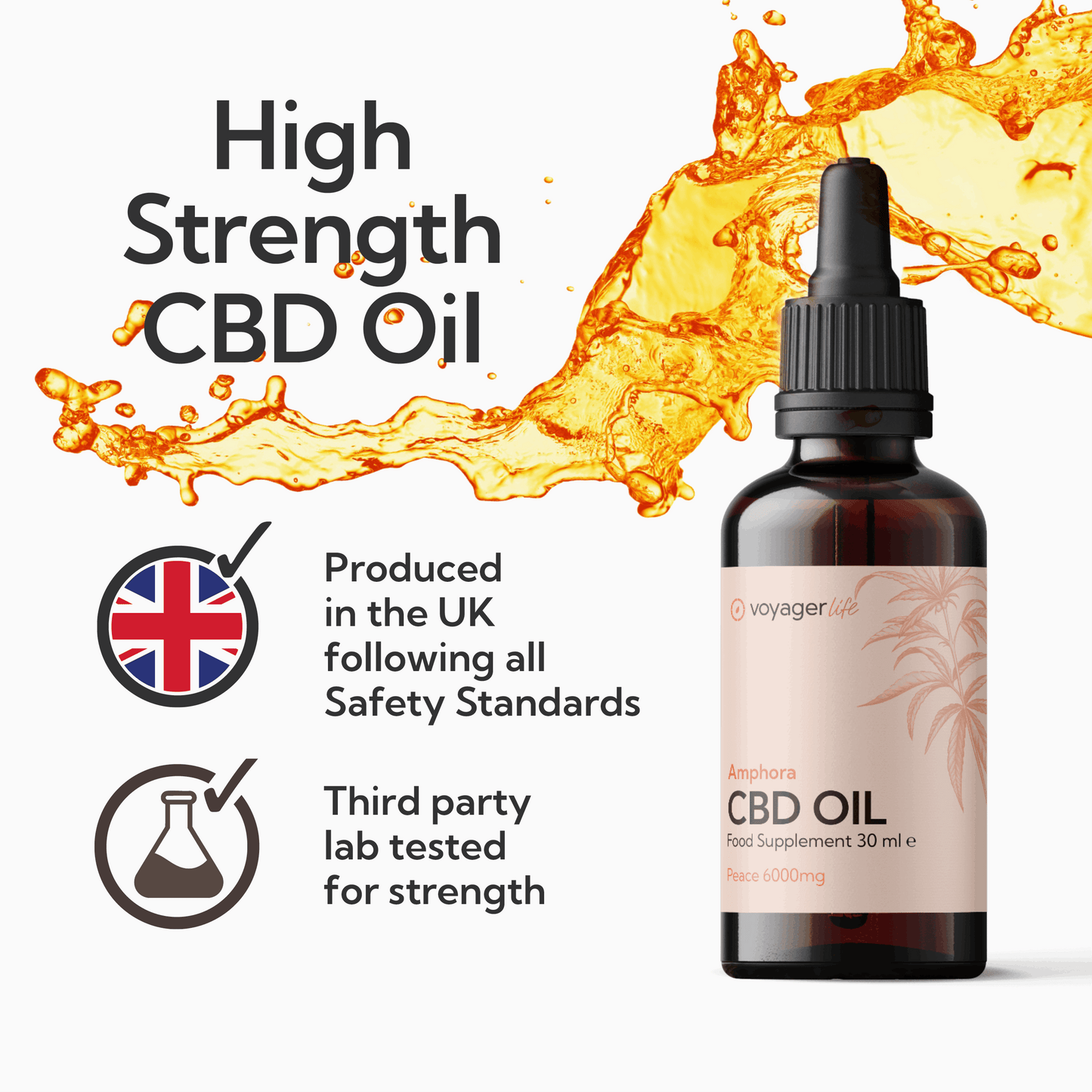 Voyager CBD Peace Oil 6000mg 30ml