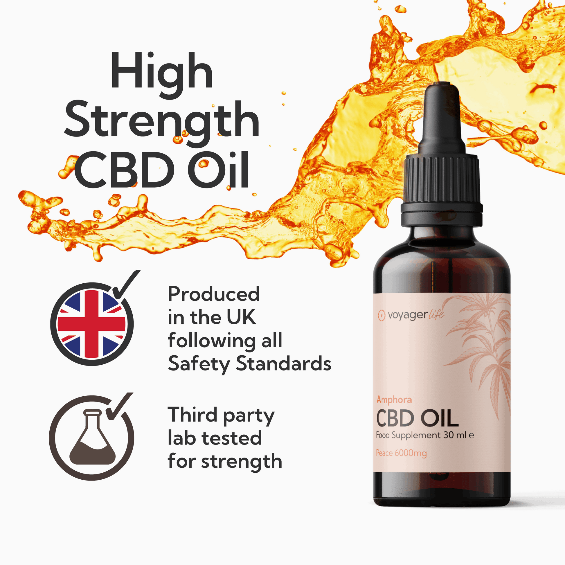 Voyager CBD Peace Oil 6000mg 30ml