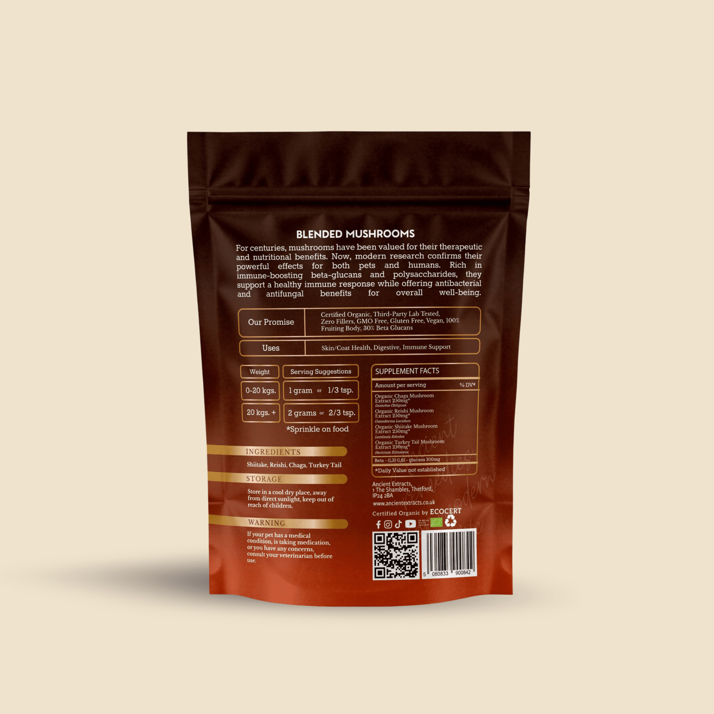 Ancient Extracts Mushroom Blend for Pets