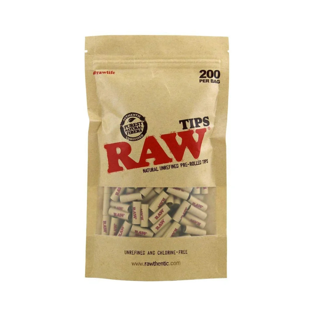 Raw Pre-rolled Roaches Tips Bag (200 pack)