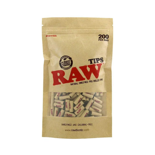 Raw Pre-rolled Roaches Tips Bag (200 pack)