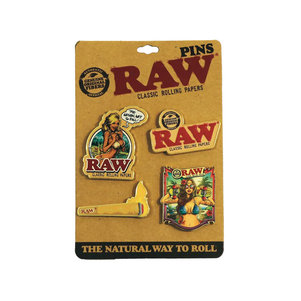 Raw Metal Pins Accessory 4 pack