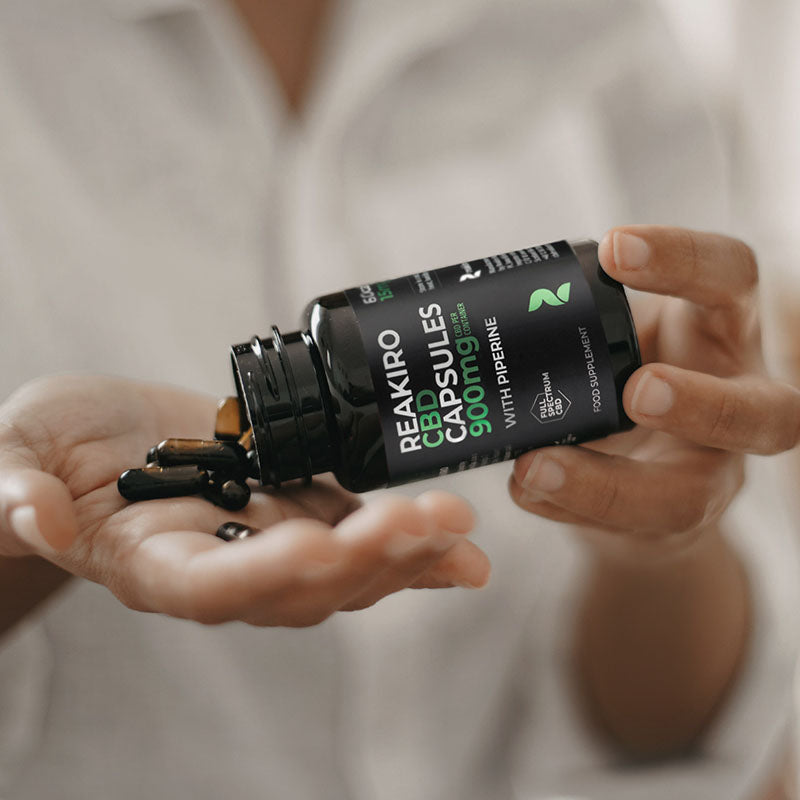Reakiro Vegan CBD Capsules With Piperine 900mg 60 pack