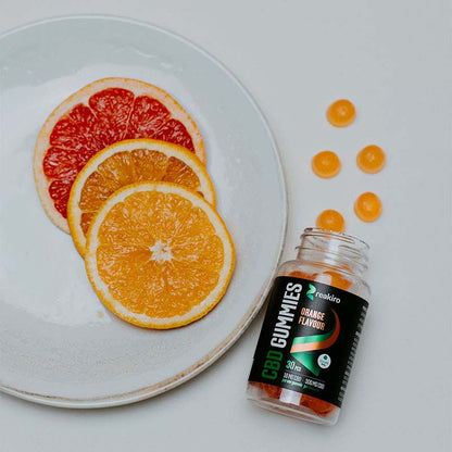Reakiro Vegan CBD Gummies Orange 300mg 30 pack