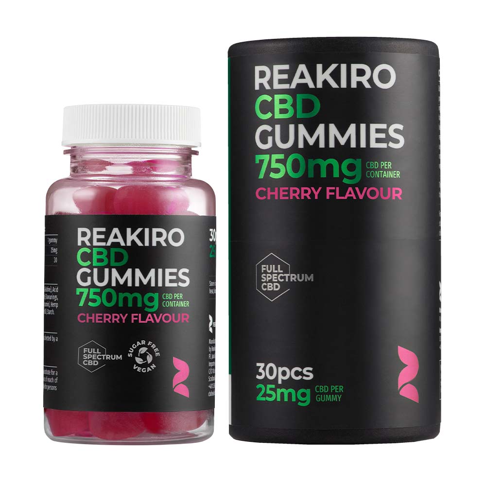 Reakiro Vegan CBD Gummies Cherry 750mg