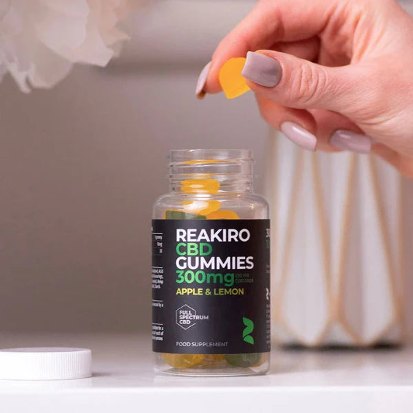 Reakiro 300mg CBD Apple & Lemon Gummies | The CBD Hut