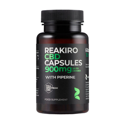 Reakiro Vegan CBD Capsules With Piperine 900mg 60 pack