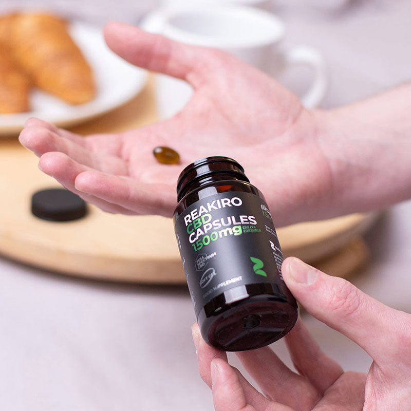 Reakiro Full Spectrum CBD Softgels 1500mg 60 Pack bottle