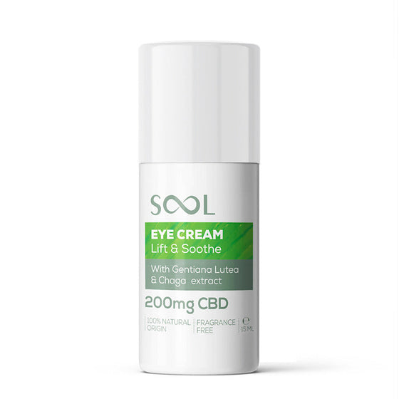 SOOL CBD Eye Cream 200mg 15ml front product view