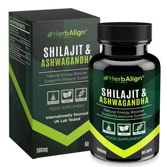 Herbalign Shilajit & Ashwagandha Capsules 1000mg
