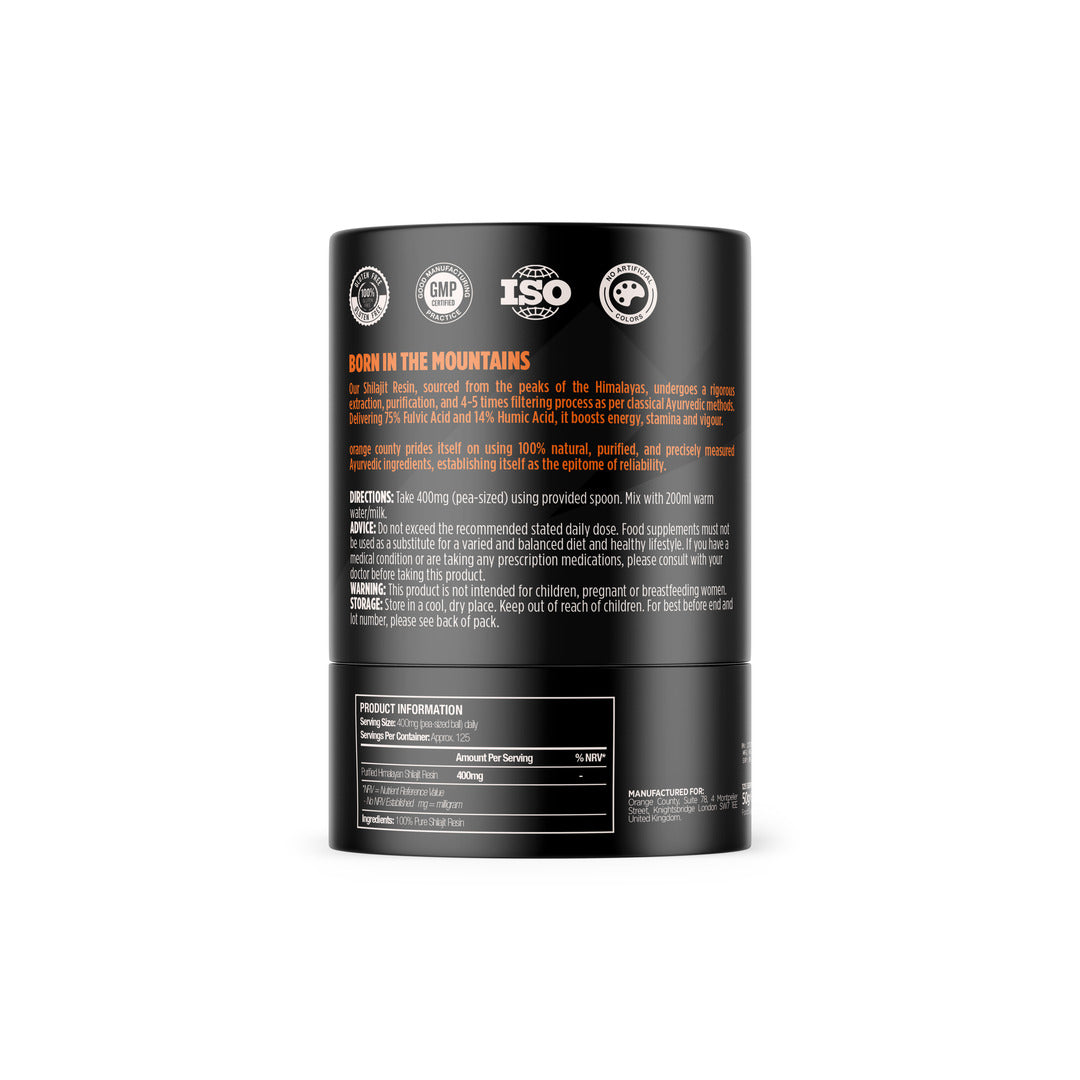 Orange County Himalayan Shilajit Resin 50g