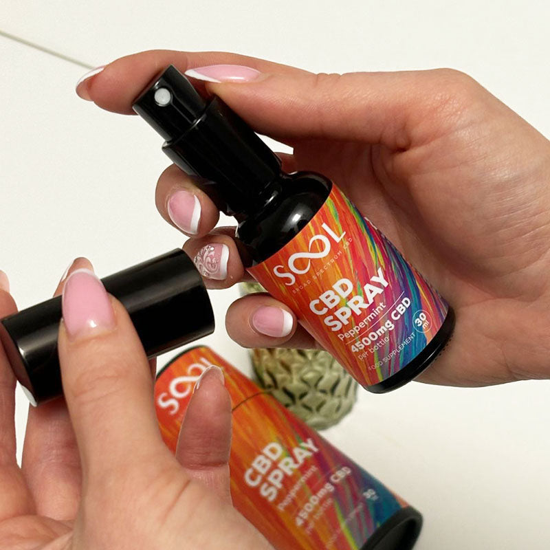 SOOL Peppermint CBD Spray 4500mg bottle