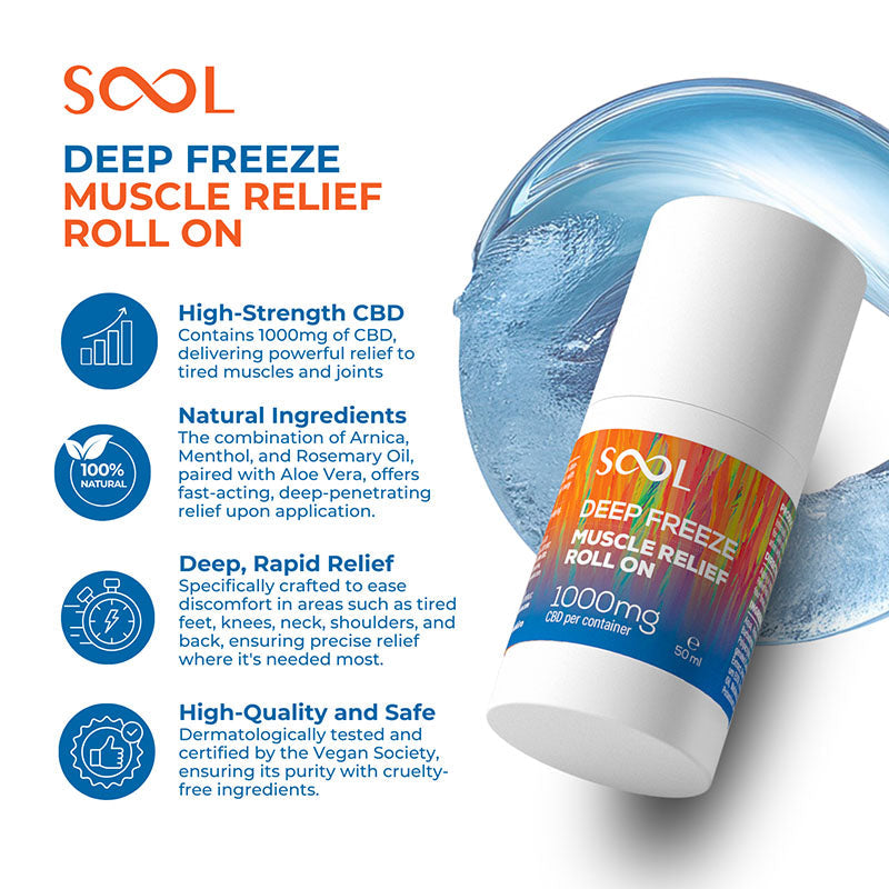 SOOL Deep Freeze CBD Roll-On 1000mg 50ml product image