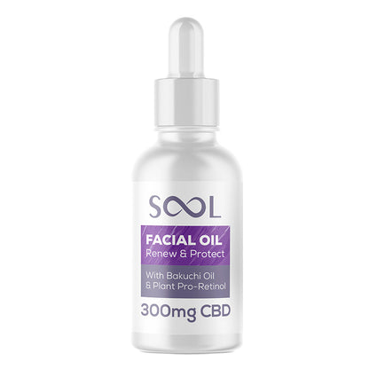SOOL Renew and Protect CBD Facial Oil bottle