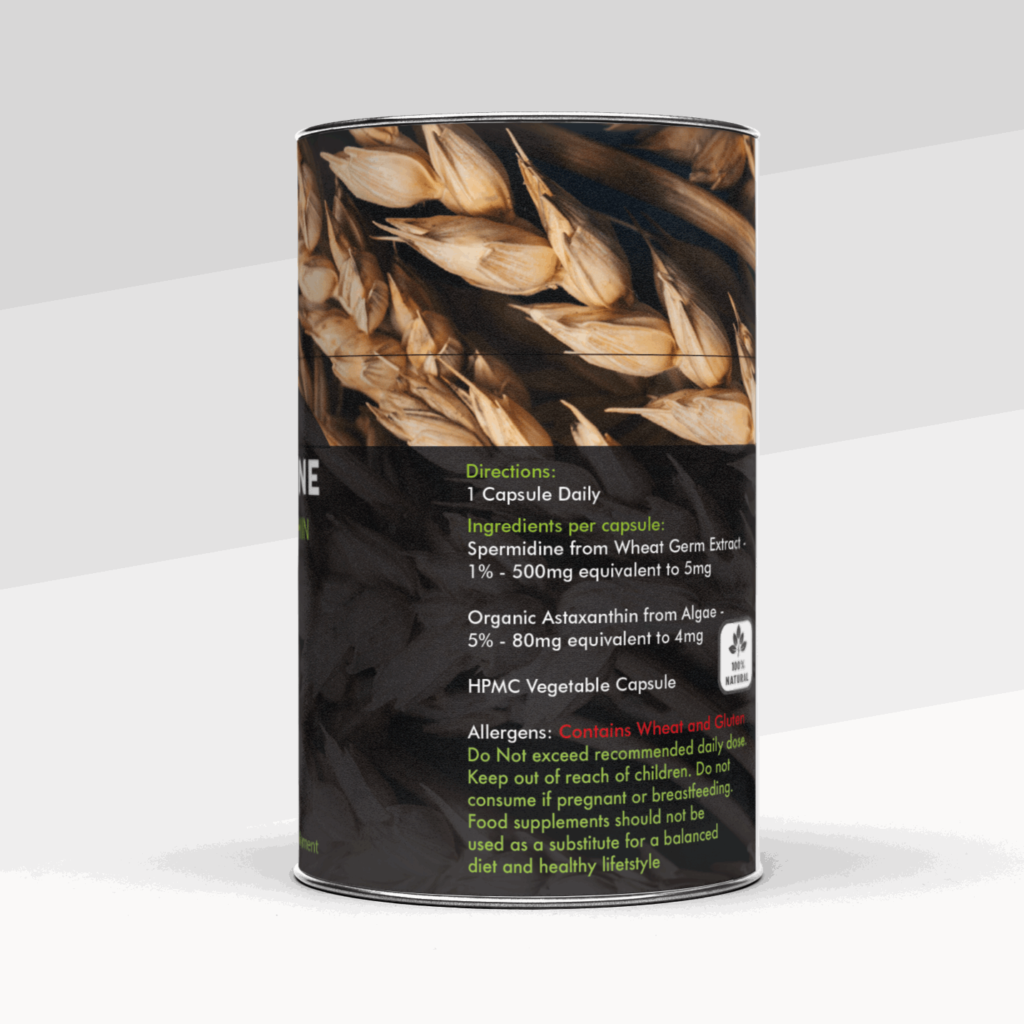 Feel Supreme Spermidine & Astaxanthin 60 Capsules product image - The CBD Hut