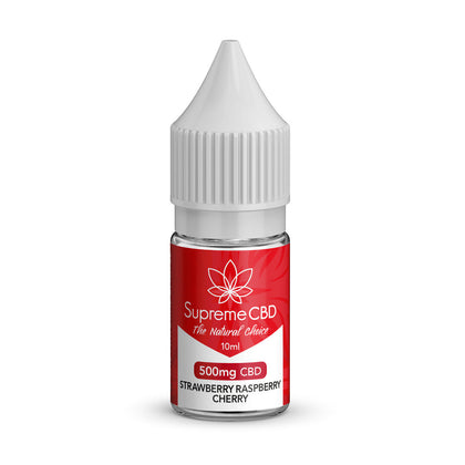 Supreme CBD Strawberry Raspberry Cherry Vape Juice 10ml 500mg