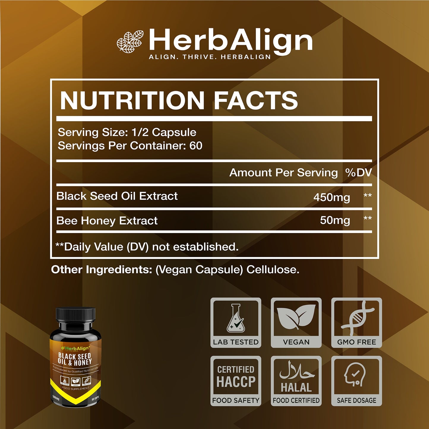 Herbalign Black Seed Oil & Honey Capsules