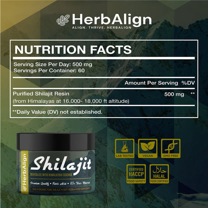 Herbalign Organic Shilajit Resin