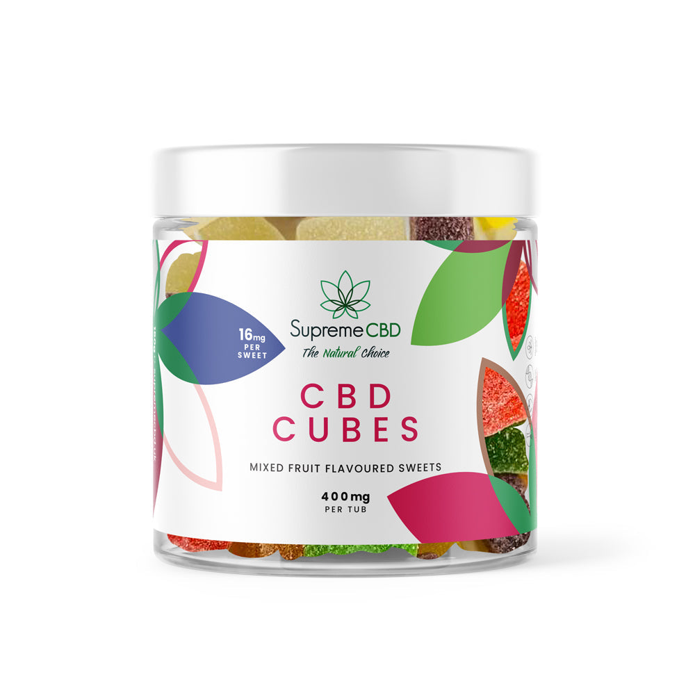 Supreme CBD Fruit Cubes 400mg product image at The CBD Hut
