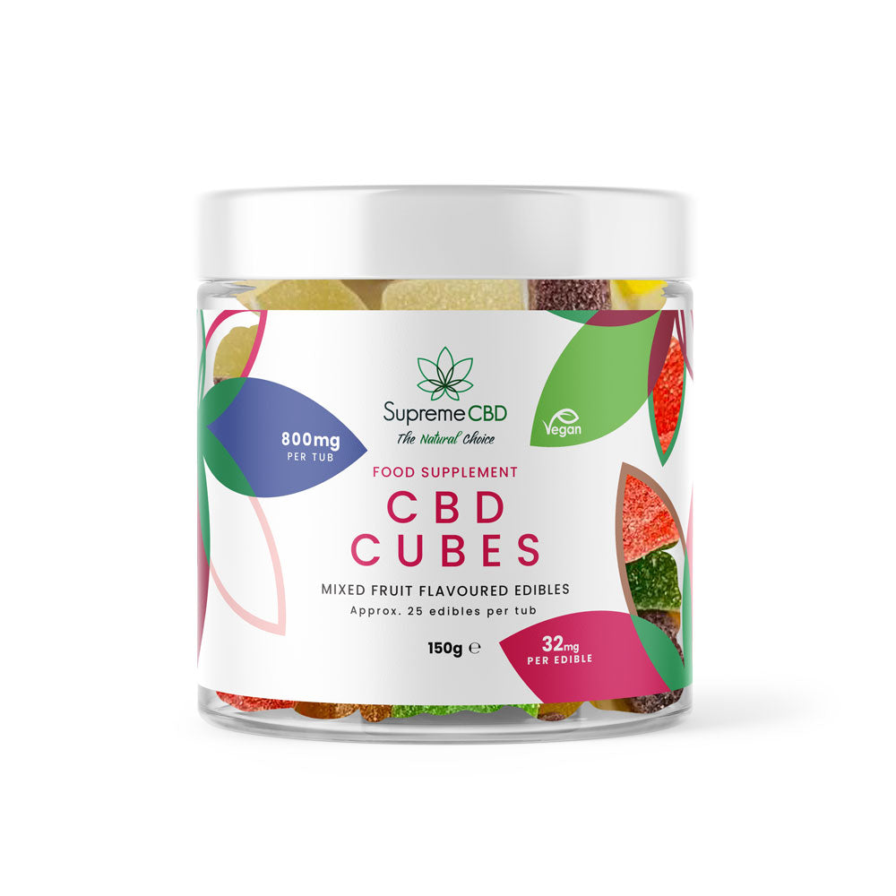 Supreme CBD Gummy Cubes 800mg