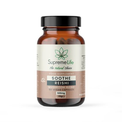 Supreme Life Soothe Reishi Capsules 500mg at The CBD Hut
