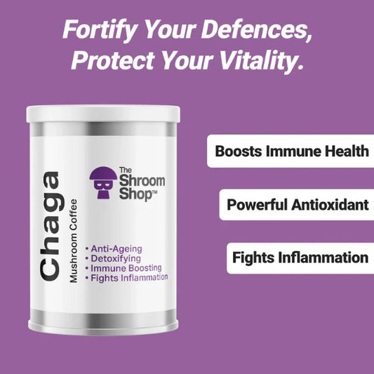 The Shroom Shop Chaga Mushroom 30000mg Coffee - nootropic benefits | The CBD Hut