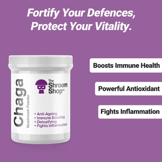 The Shroom Shop Chaga Mushroom 90000mg Powder - nootropic benefits | The CBD Hut