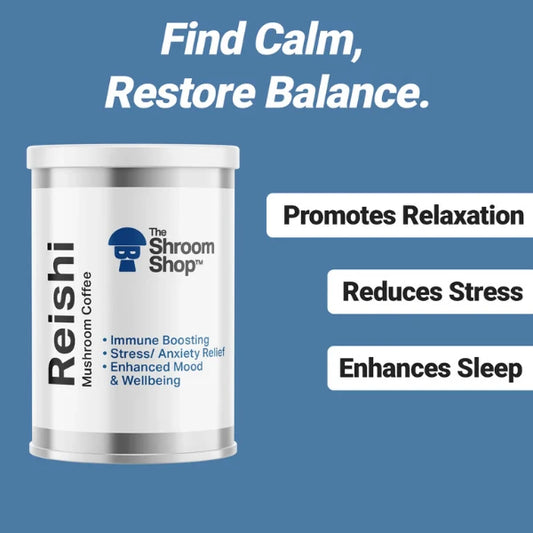 The Shroom Shop Reishi Mushroom 30000mg Coffee nootropic benefits | The CBD Hut