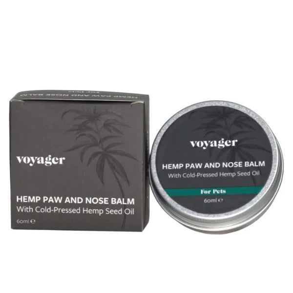 Voyager Hemp Paw and Nose Balm packaging on a white background | The CBD Hut