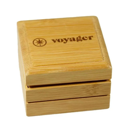Wooden box with 'Voyager' branding on a white background | The CBD Hut