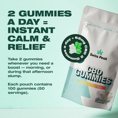 Swiss Peak CBD Bears Gummies 3200mg / 4800mg 100 Gummies product image