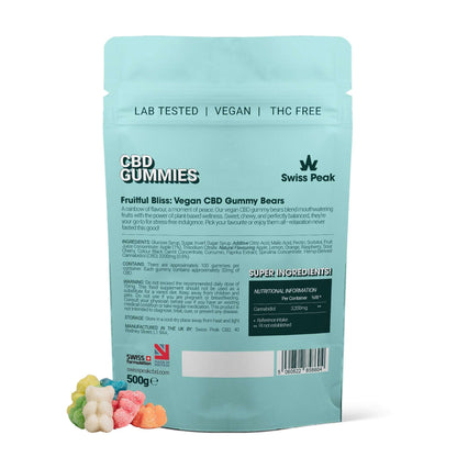Swiss Peak CBD Bears Gummies 100 pack