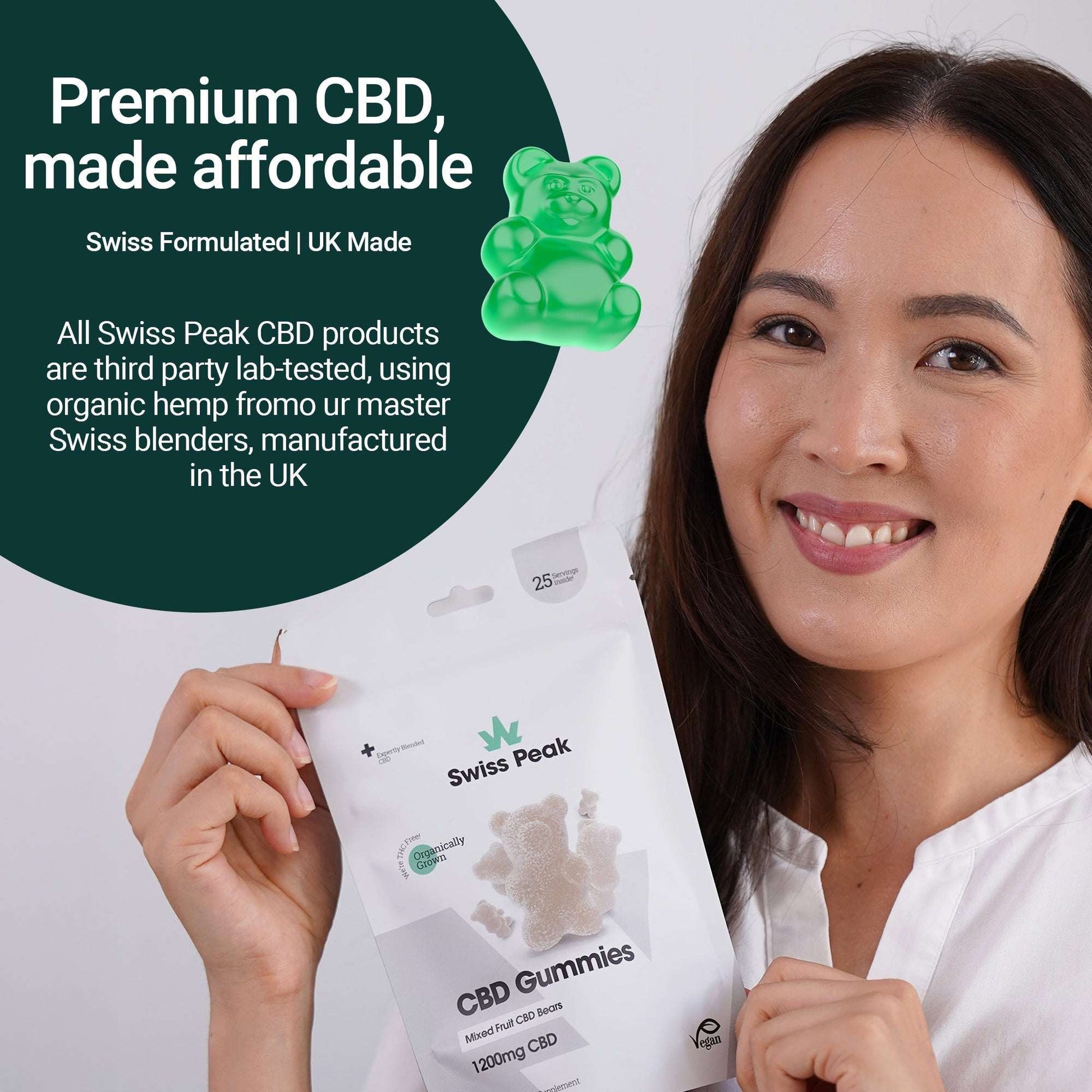 Swiss Peak CBD Gummy Bears 1200mg 25 Gummies product image