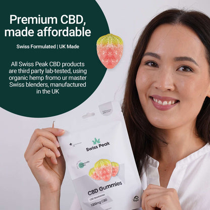 Swiss Peak CBD Gummy Strawberries 1200mg 20 Pack product image