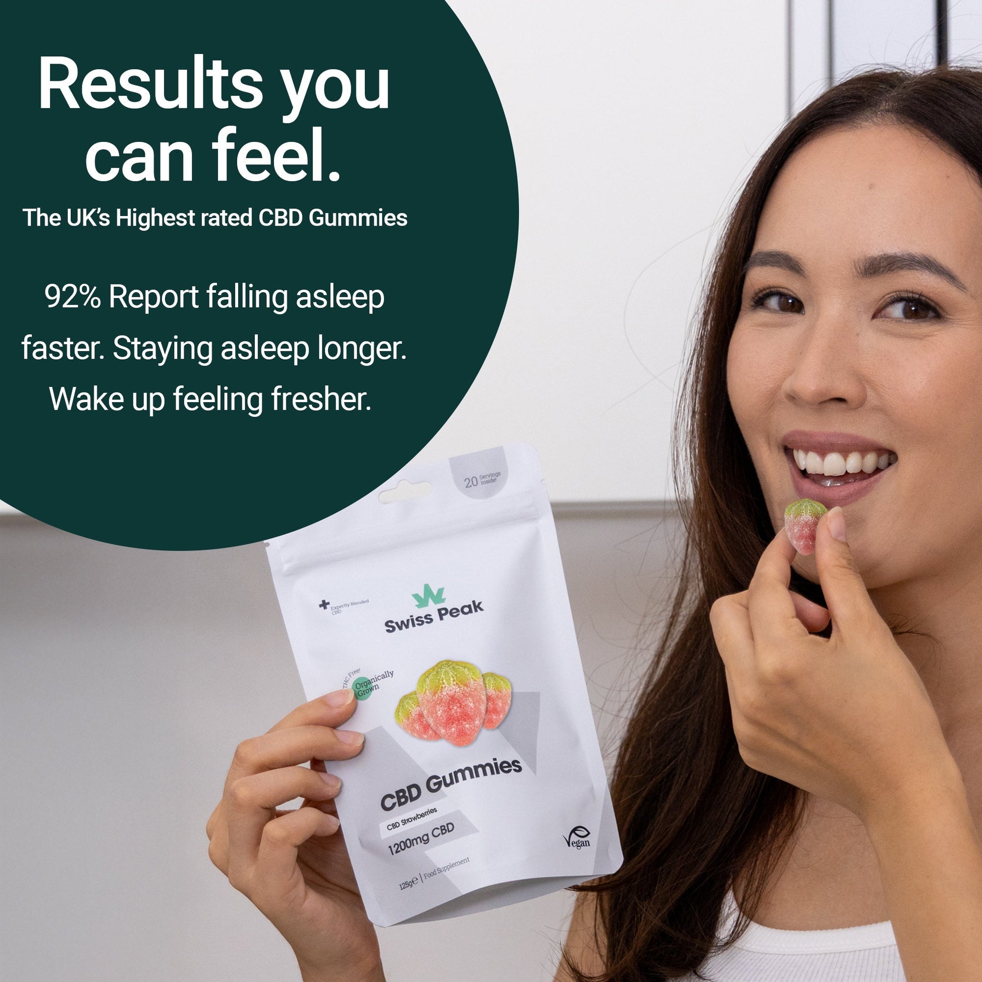 Swiss Peak CBD Gummy Strawberries 20 Gummies