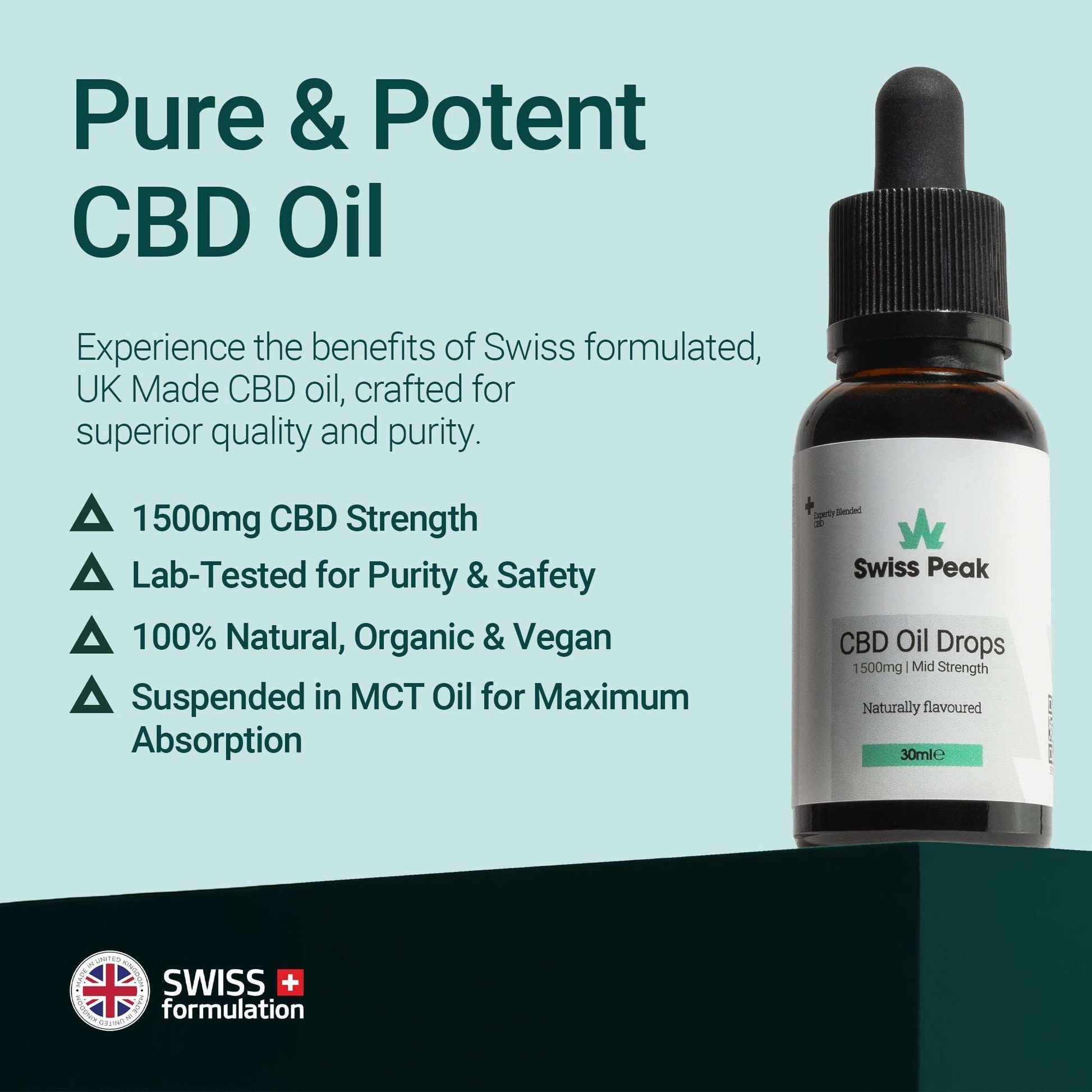 Swiss Peak CBD Oil 1500mg 30ml