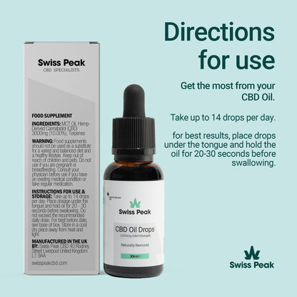 Swiss Peak CBD Oil 3000mg 30ml