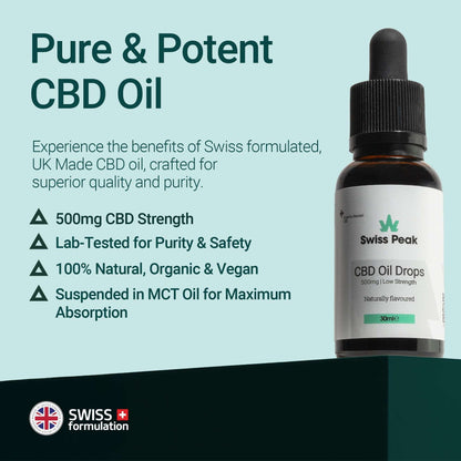 Swiss Peak CBD Oil 500mg 30ml