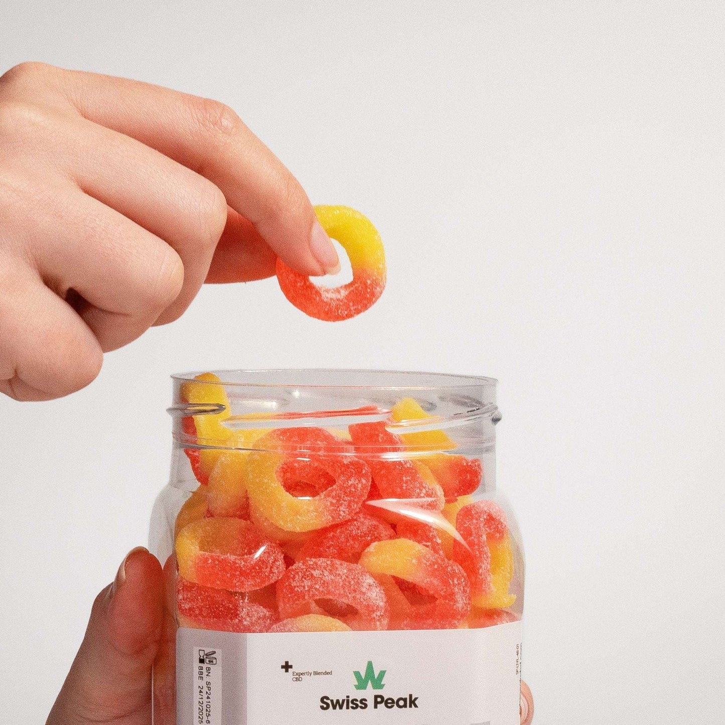 Swiss Peak CBD Peach Ring Gummies 110 Gummies product image