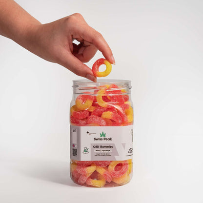 Swiss Peak CBD Peach Ring Gummies 110 Gummies product image