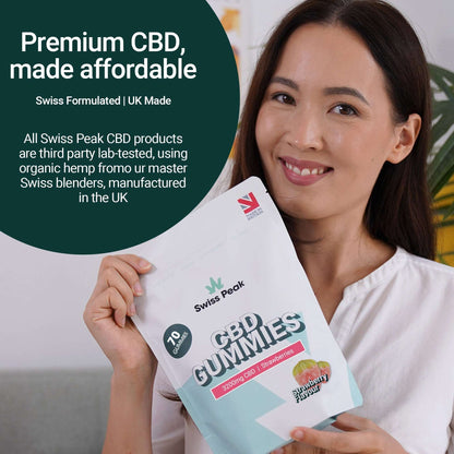 Swiss Peak CBD Strawberry Gummies 70 Gummies product image from Swiss Peak CBD